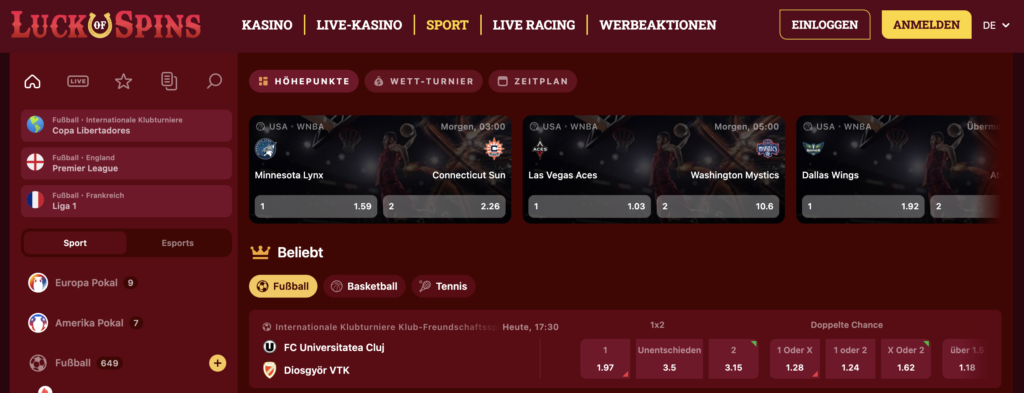 LuckofSpins Sport