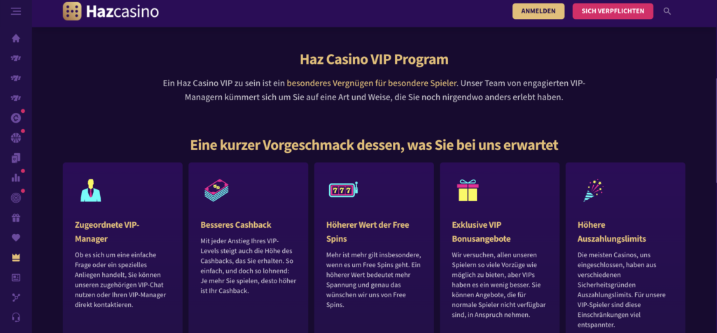 hazcasino-vip-club