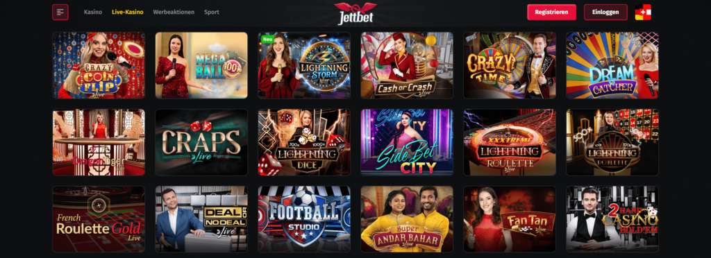 Jettbet Live Casino