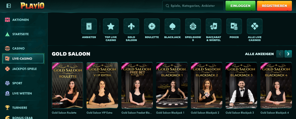 Playio Live Casino