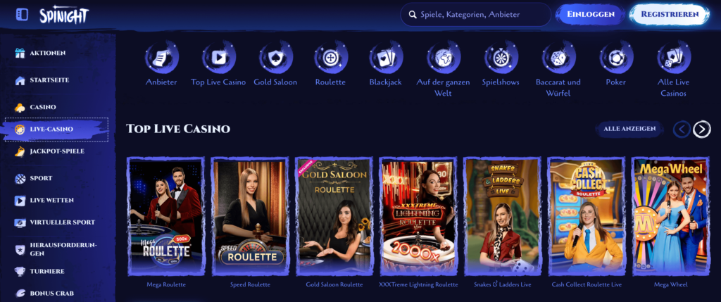 Spinight Casino Live