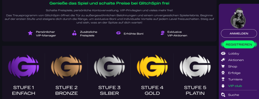 GlitchSpin VIP